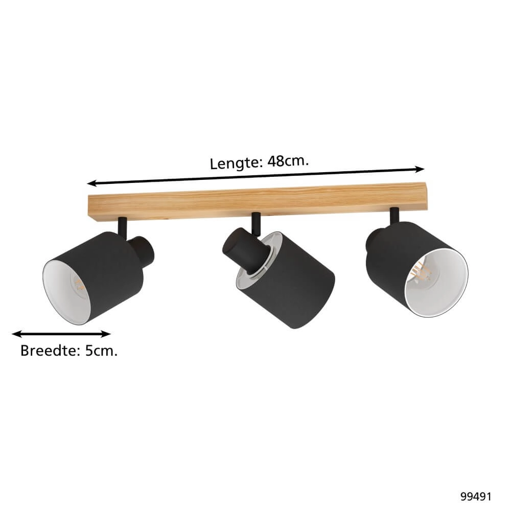 Plafonnier en bois Batallas Eglo 9002759994914