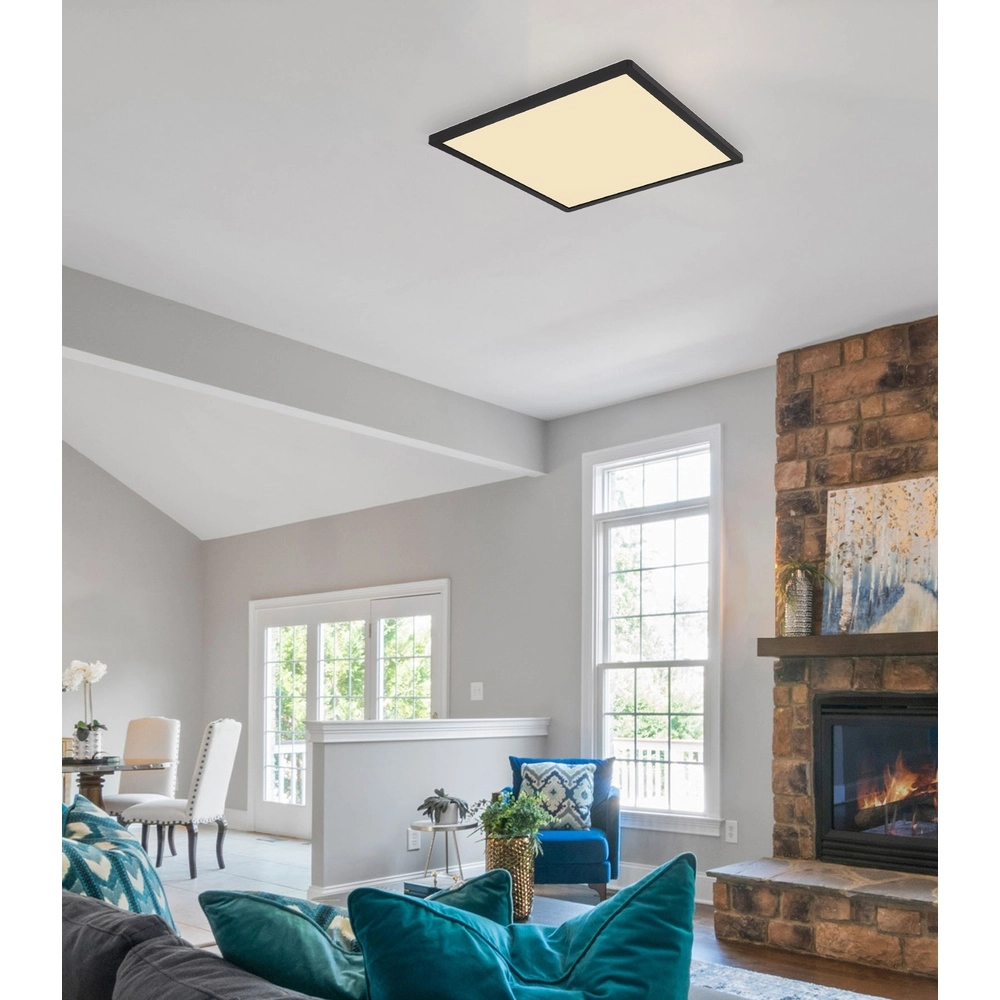 Éclairage de plafond Sapana Carré 42cm Noir Globo 9007371429738