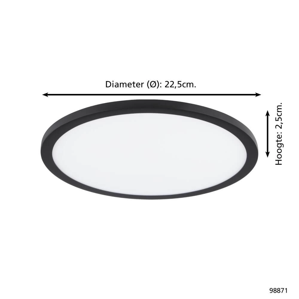 Lampe encastrée Fueva Flex noir 4000K Eglo 9002759988715