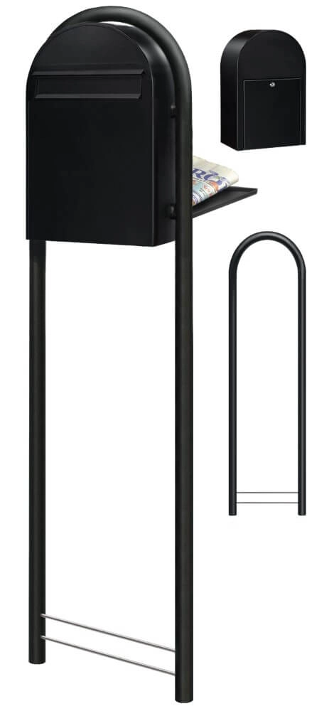 Boites aux lettres Classic B 9005 Noir texturé Bobi 6417237006325