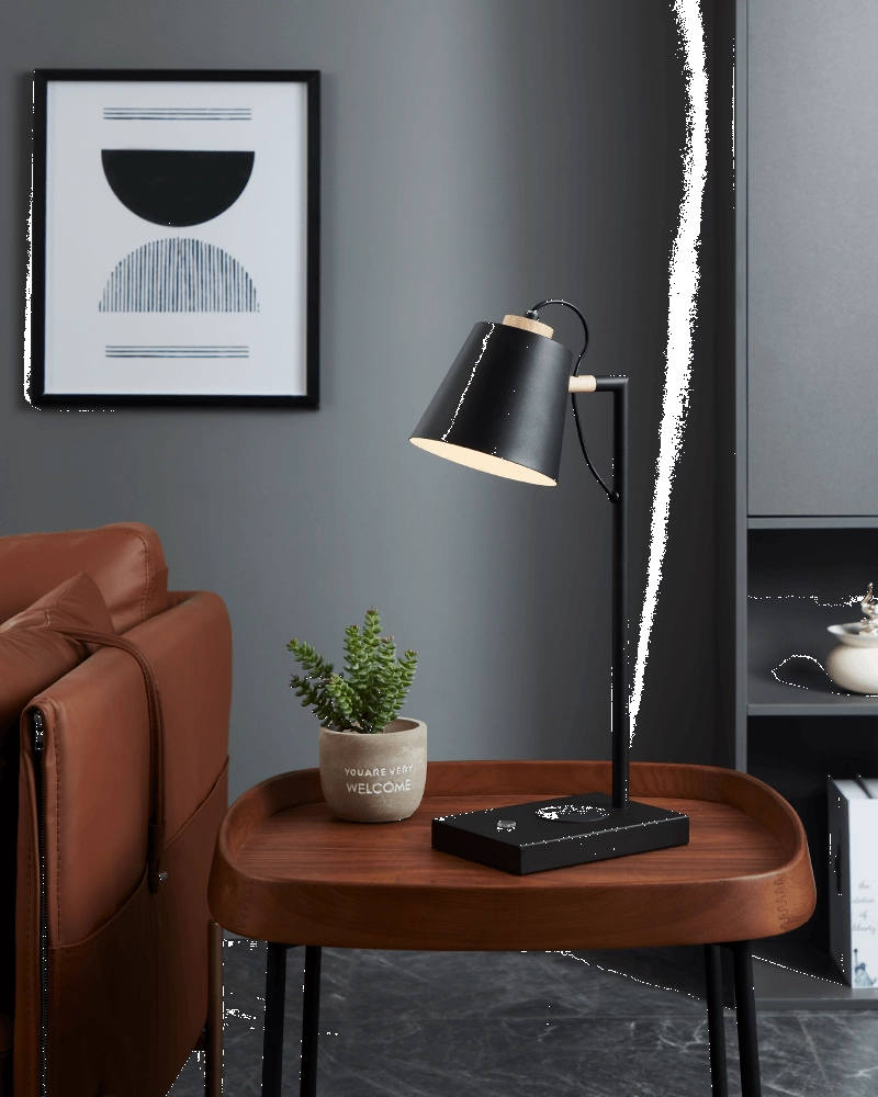 Lampe de bureau Lacey-Qi avec chargeur Eglo 9008606245185