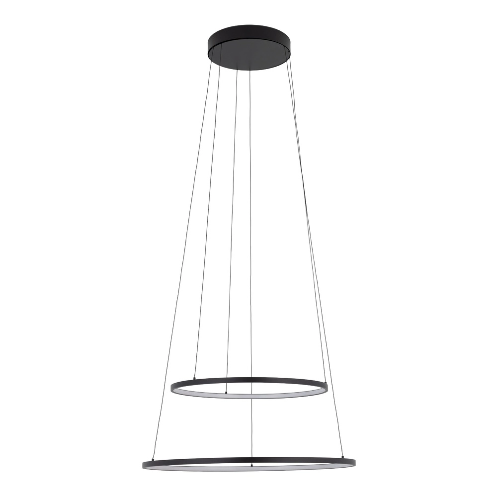 Lampe pendante de conception Circolo Led noir Ø 60 cm Lyora 5903139116473
