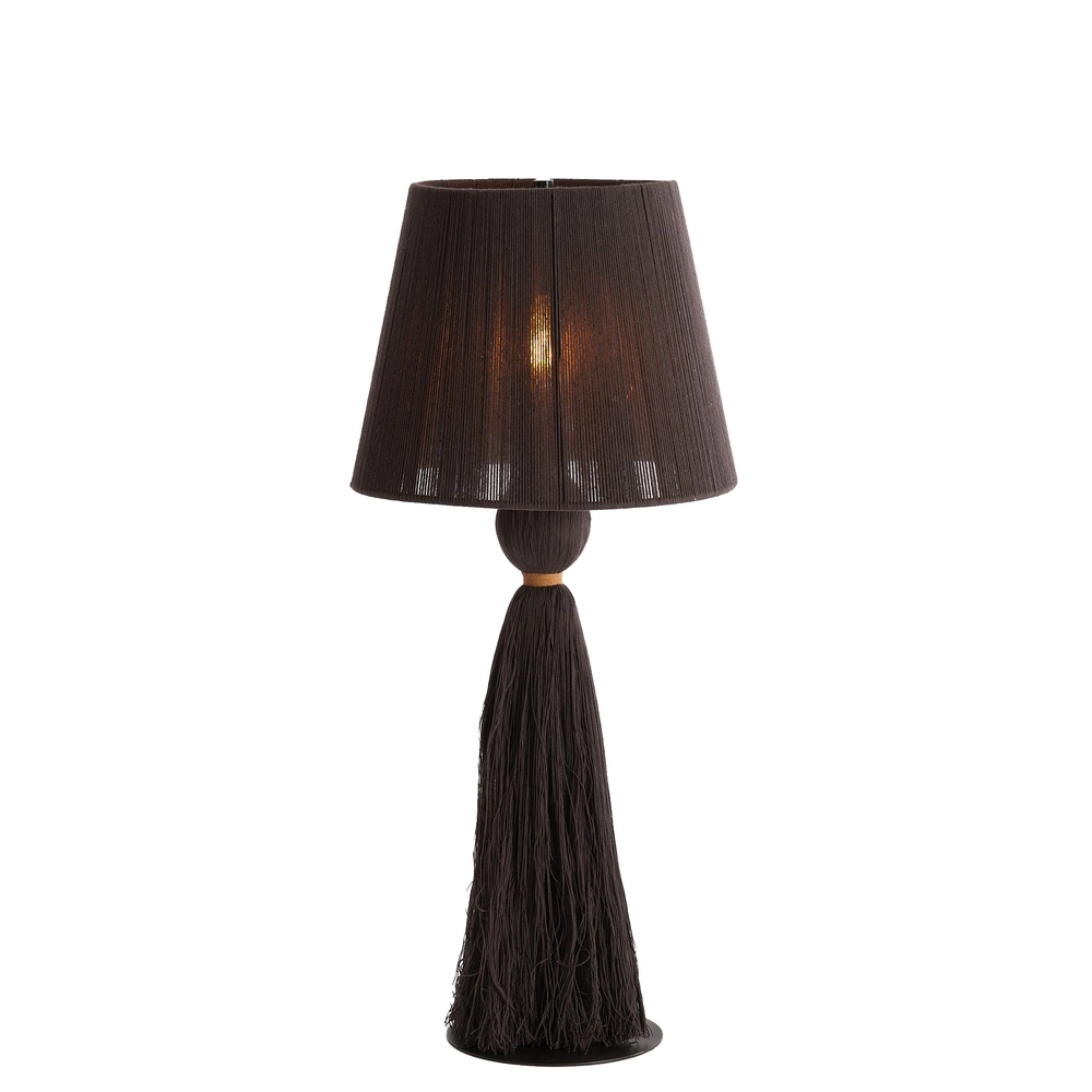 Lampe de table Espino Ø 31cm - brun foncé Light & Living 8717807808808