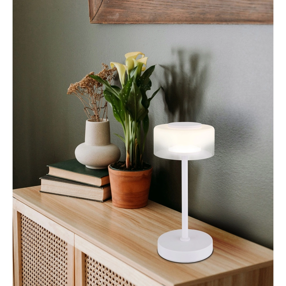 Lampe de table de conception Belinda Blanc Globo 9007371531301