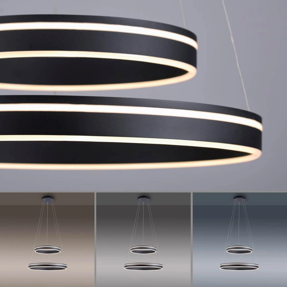 Lampe suspendue Q-Vito Ø 59cm anthracite Paul Neuhaus 4012248367445