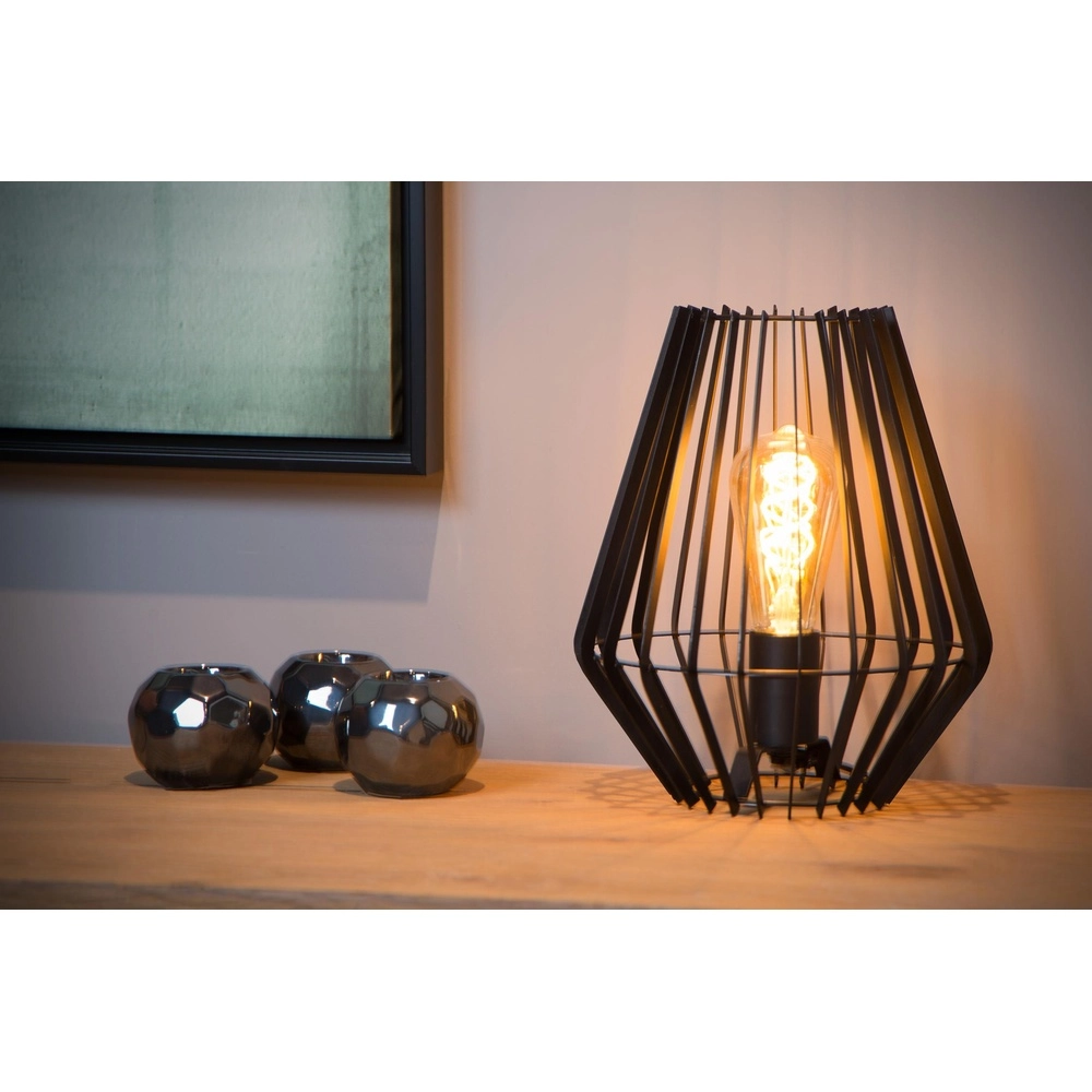 Lampe de table Reda Noir Lucide 5411212782496