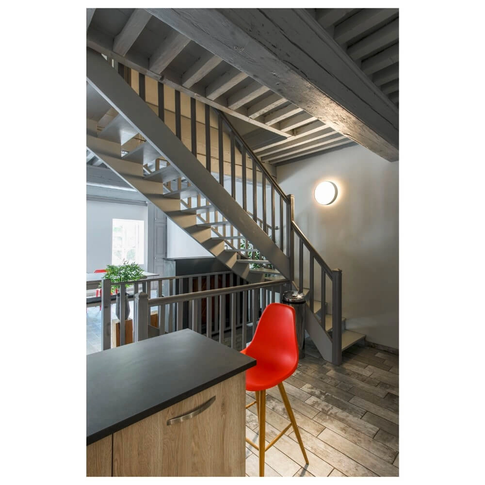 Plafonnier / Lampe suspendue Medo 40 gris - CCT - Ø 38cm SLV 4024163276689