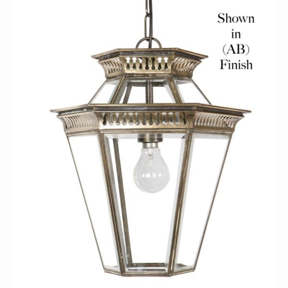 Lampe suspendue antique Bevelled cuivre flammé (ab) Limehouse