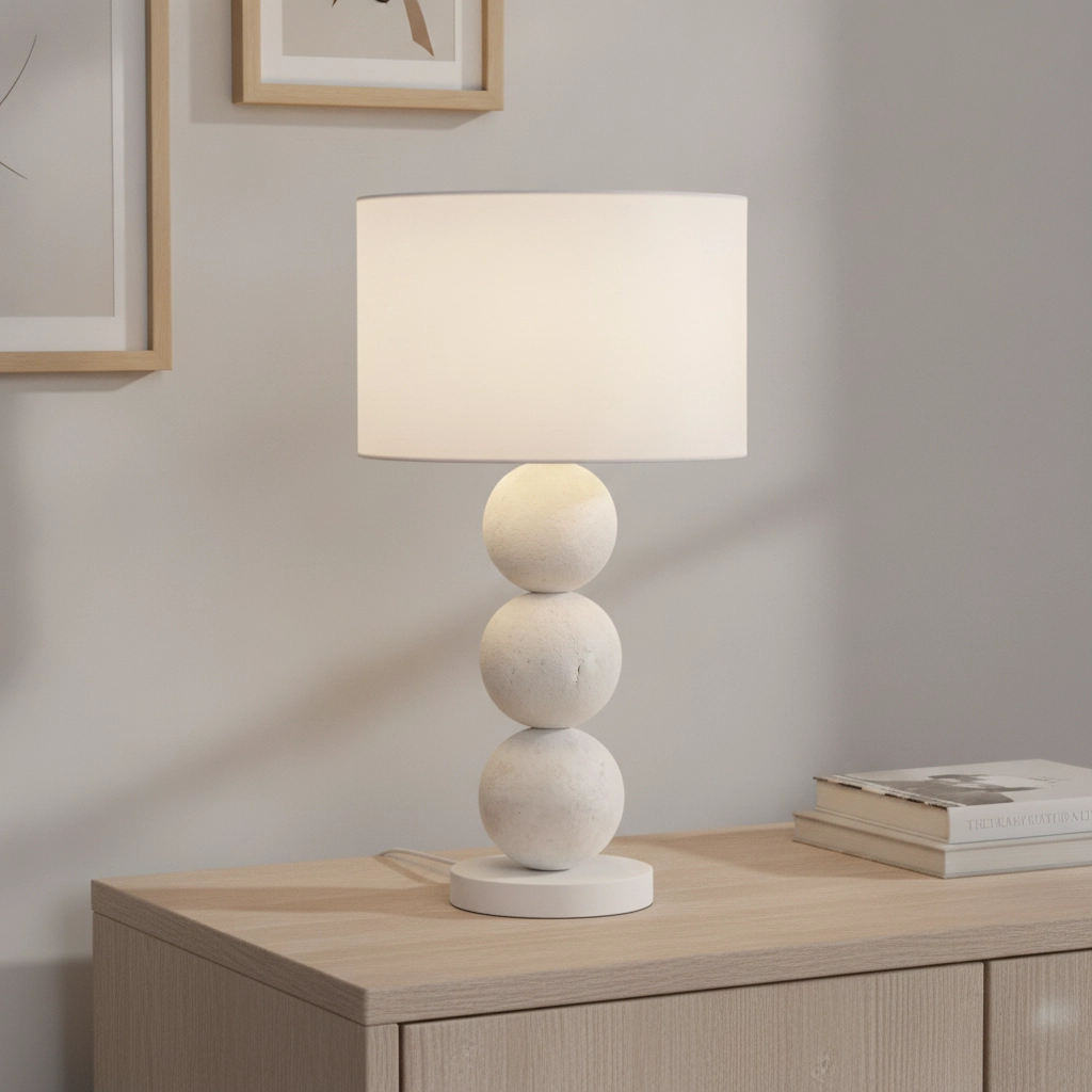 Lampe de table blanche Chamois concevoir