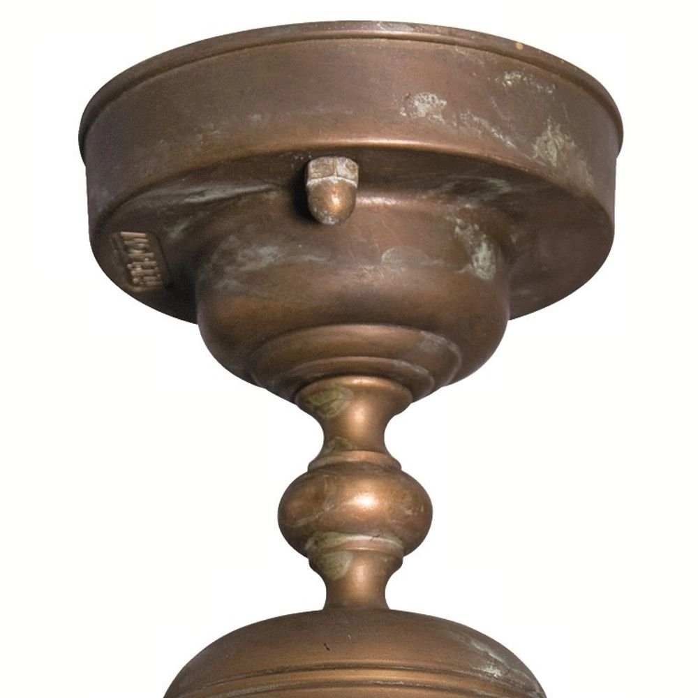 Lampe de porche Maritime rural 22cm marron cuivré Franssen 8021035005718