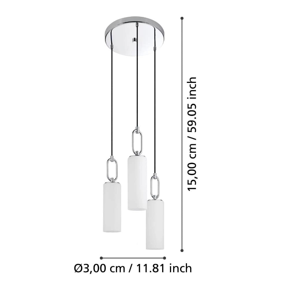 Lampe suspendue moderne Majana 3 lumières - verre Stars of Light 9008606235803