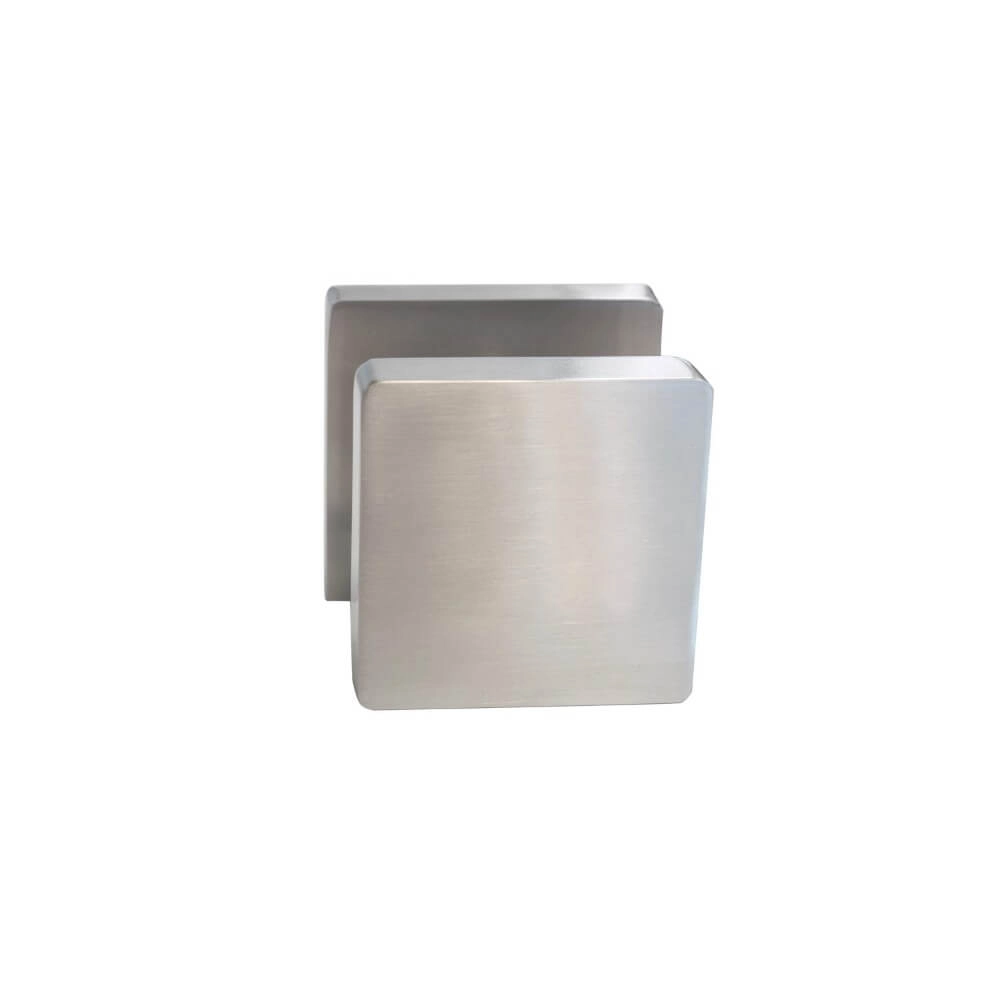 Poignée de porte carrée Castor nickel mat Poignée de porte carrée Castor nickel mat