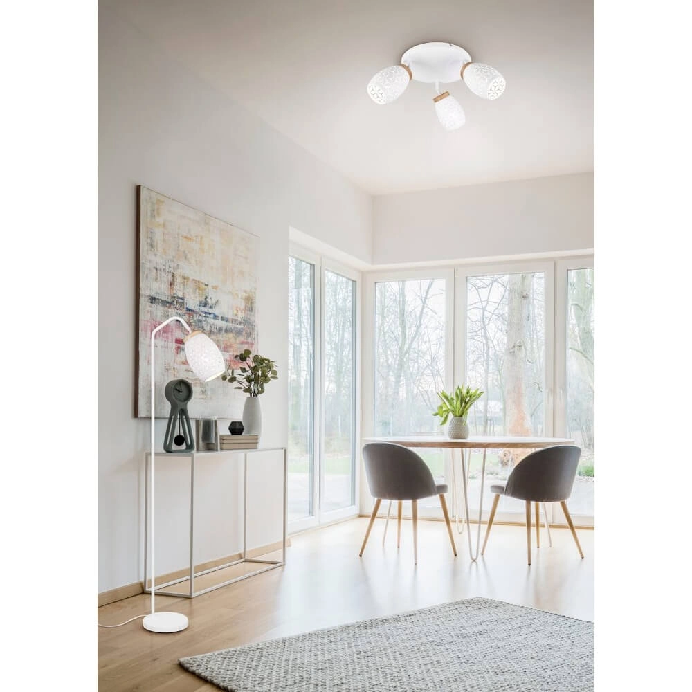 Spot apparent à 3 lumières Bidar blanc Trio 4017807633405