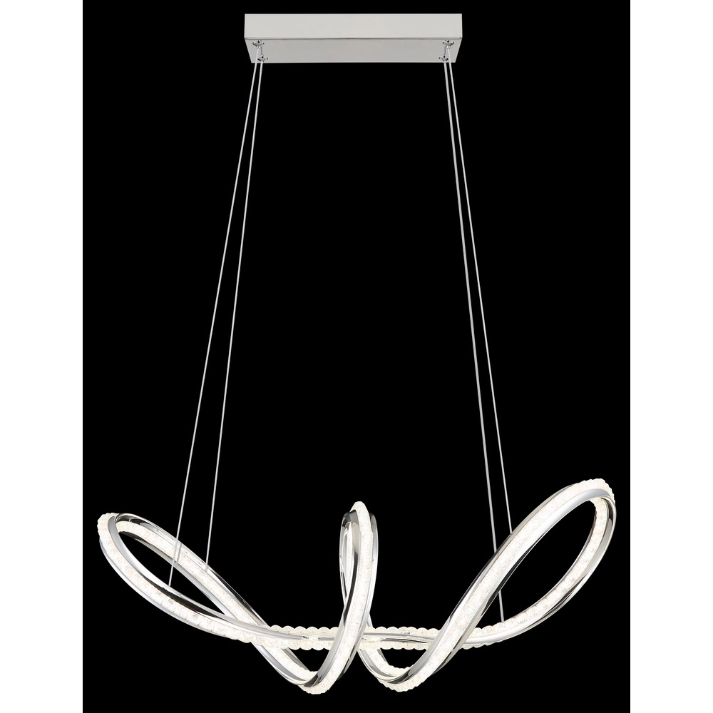 Lampe pendante moderne Evangeline Chrome Globo 9007371583201