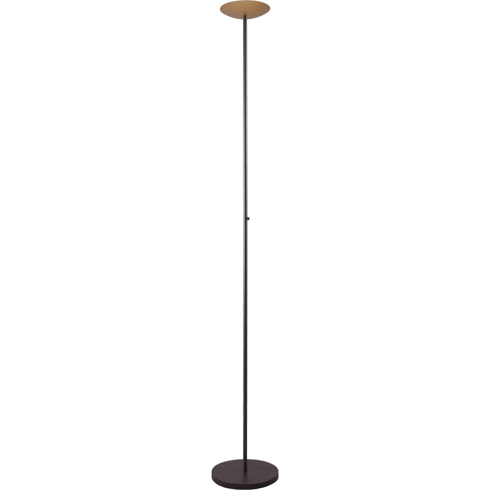 Lampadaire de conception Scala noir avec or Ø 20cm
