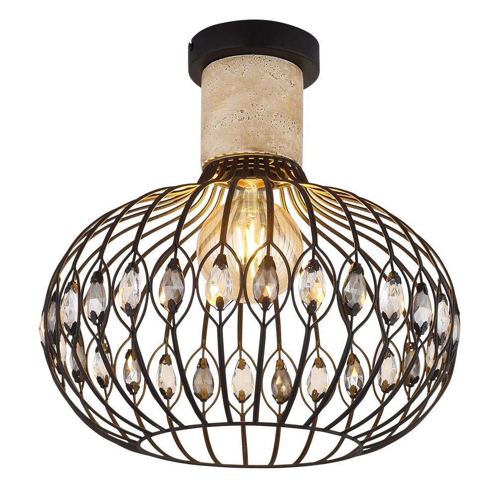 Lampe de plafond Dorthy Country Black