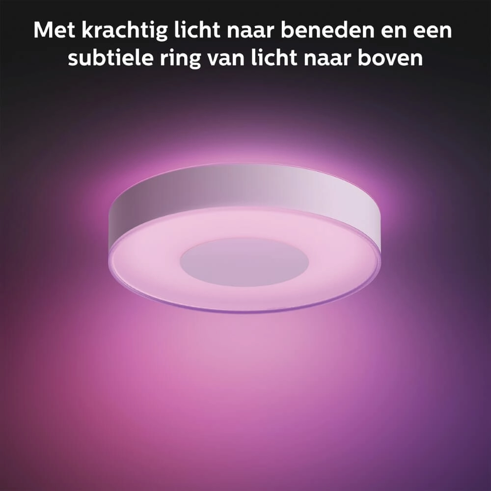 Plafonnier Hue Infuse L - White and color Ø 42,5 cm noir Philips 8718696176528