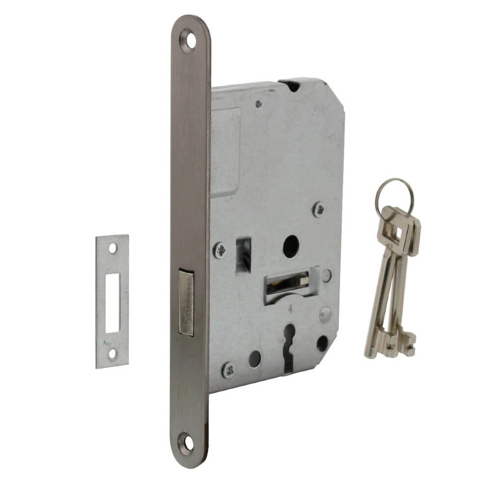Boîtier de serrure trèfle Domus Acier inoxydable 55mm sans tabouret