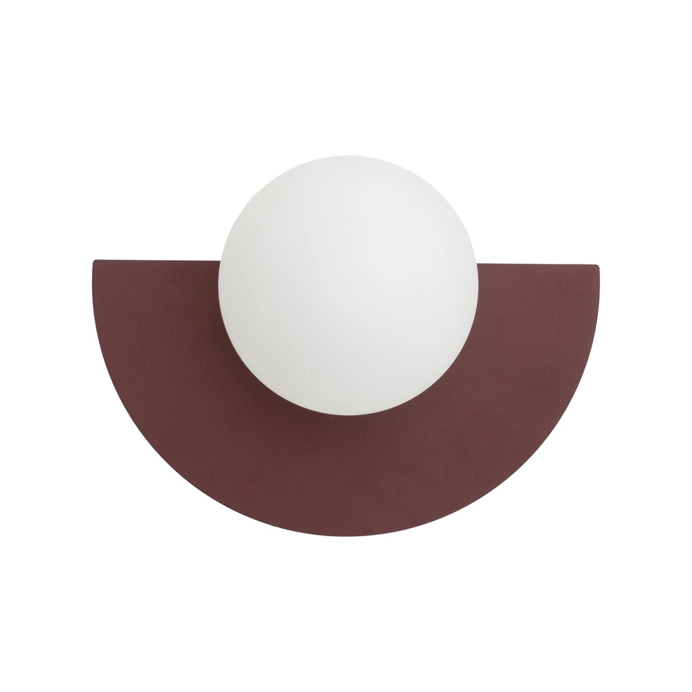 Demi-lampe murale Saturn Rouge bordeaux