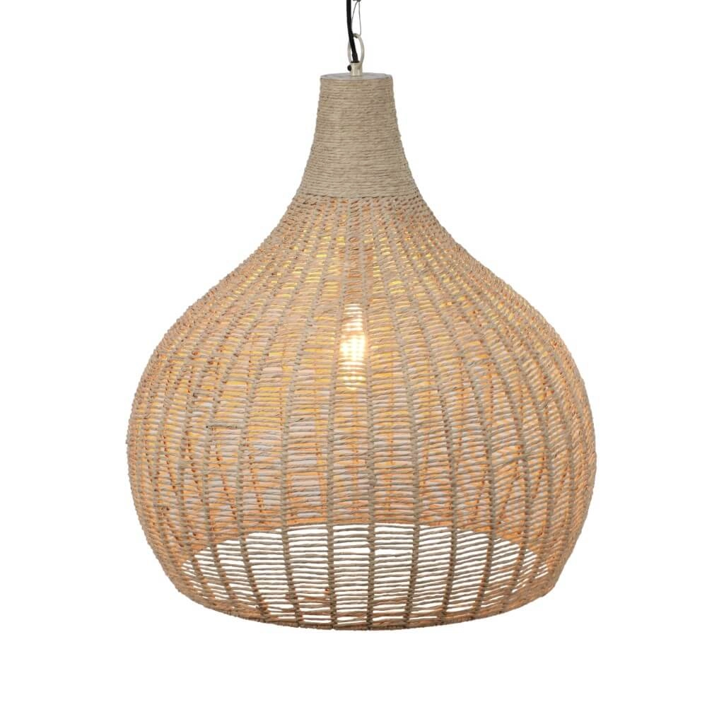 Lampe suspendue en rotin Janne Ø 54 cm Trio 4017807617634