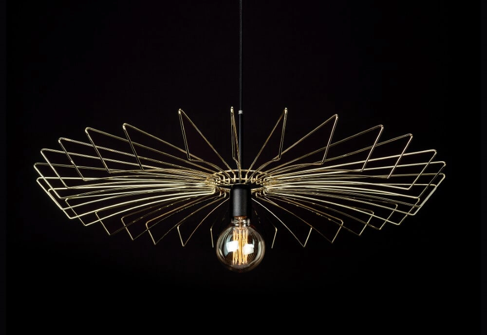 Lampe fil doré Umbrella Ø78cm Lyora 5903139887496