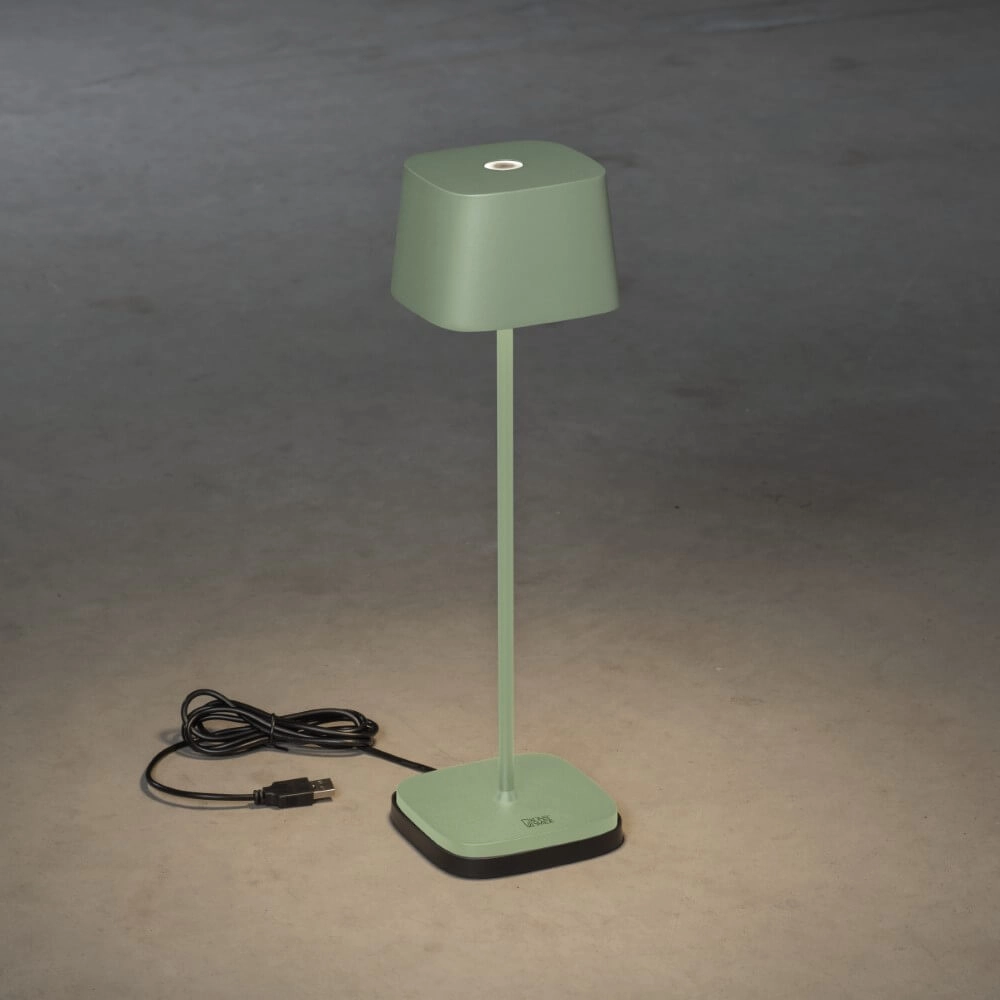 Lampe de table sans fil Capri vert KonstSmide 7318307814637