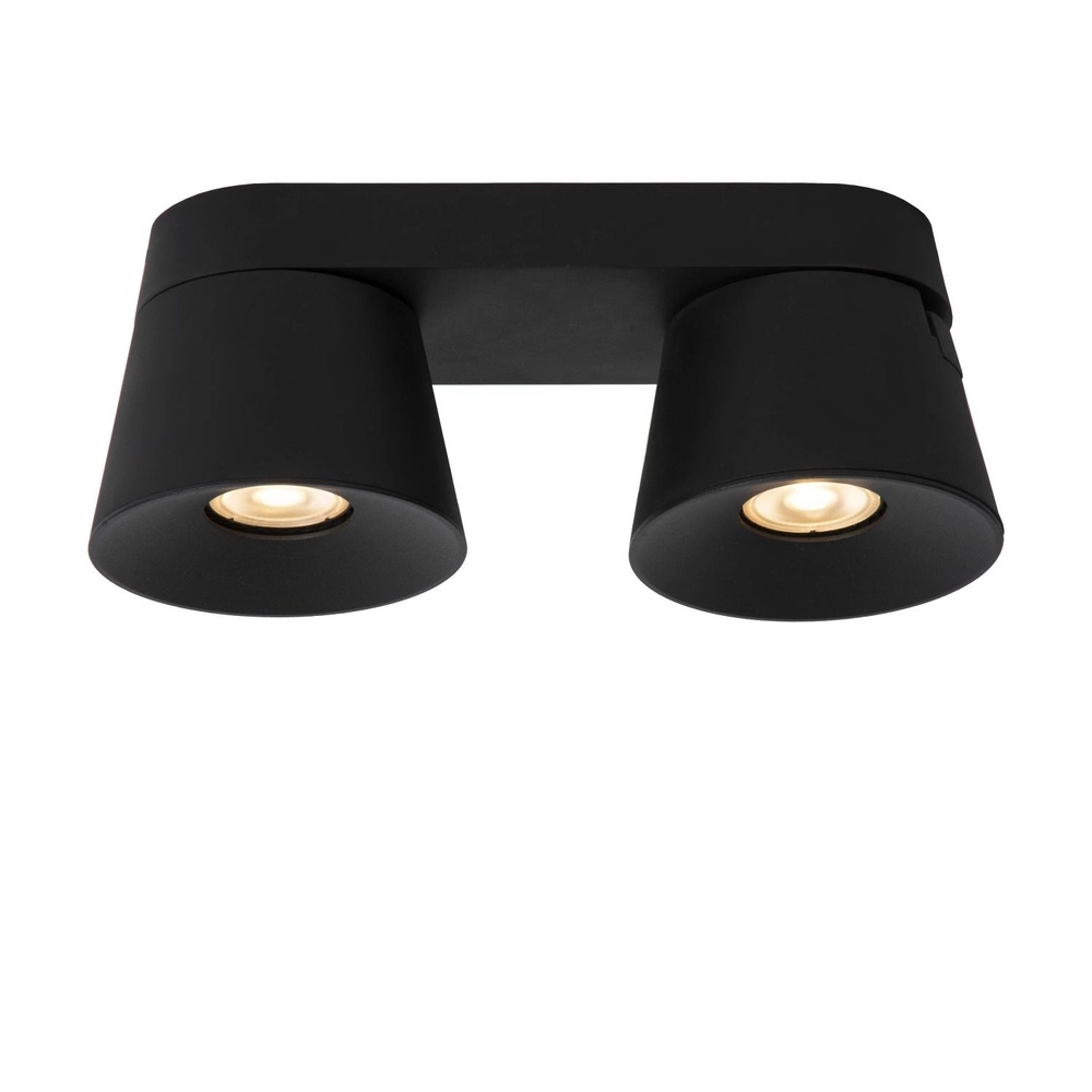 Projecteur de plafond Trigono Double Noir Lucide 5411212093134