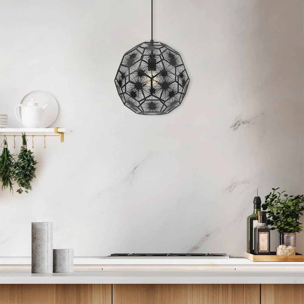 Lampe suspendue noire Skoura 1 Ø 41 cm Stars of Light 9002759396183