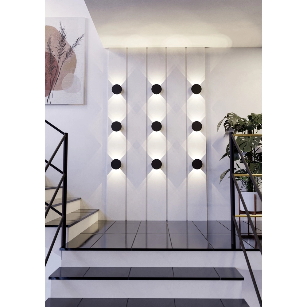 Lampe murale élégante Talamello Ø 15 cm - noir - plomb Eglo 9008606316472