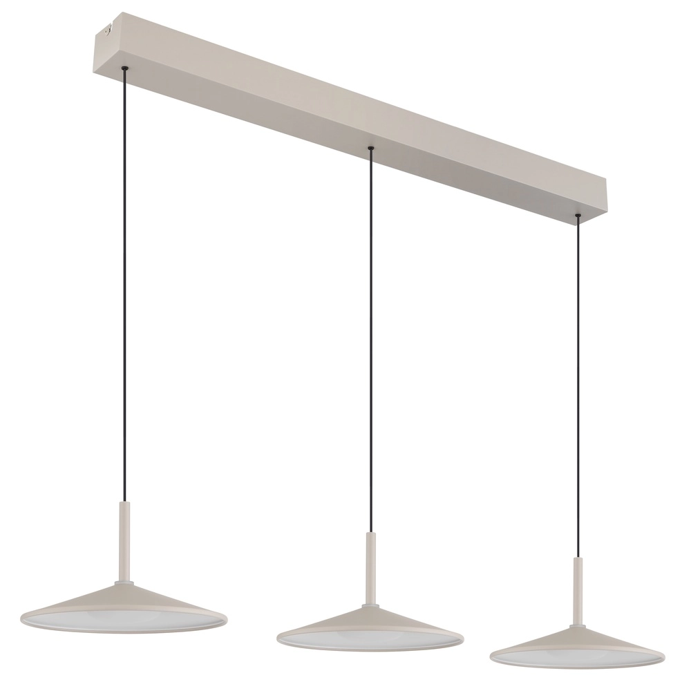 Suspension 3 lumières Lampone Design brun sable Globo 9007371572366