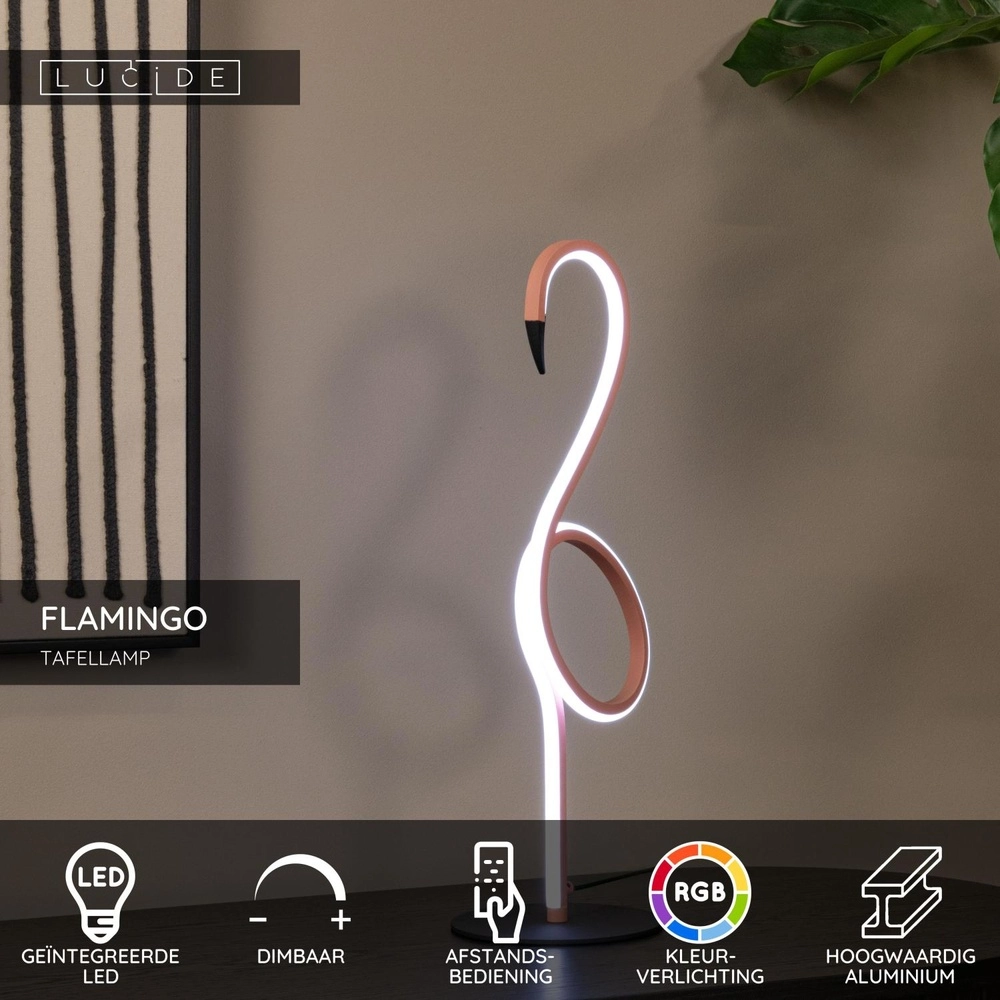 Lampe de table Flamingo rose Lucide 5411212051752