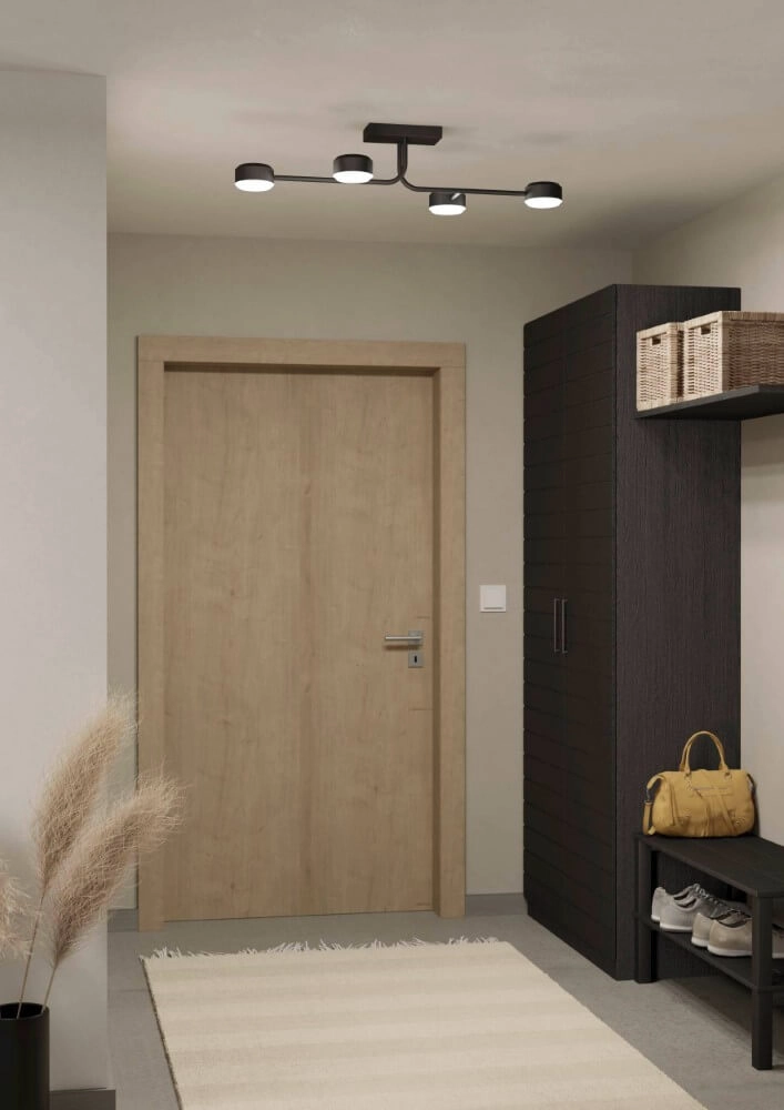 Plafonnier LED Clavellina noir Eglo 9008606241088