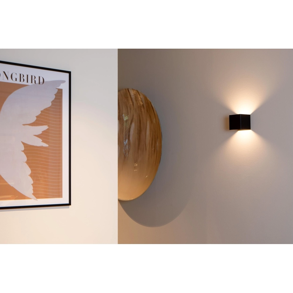 Lampe murale rechargeable Vertigo Noir magnétique Lucide 5411212272386