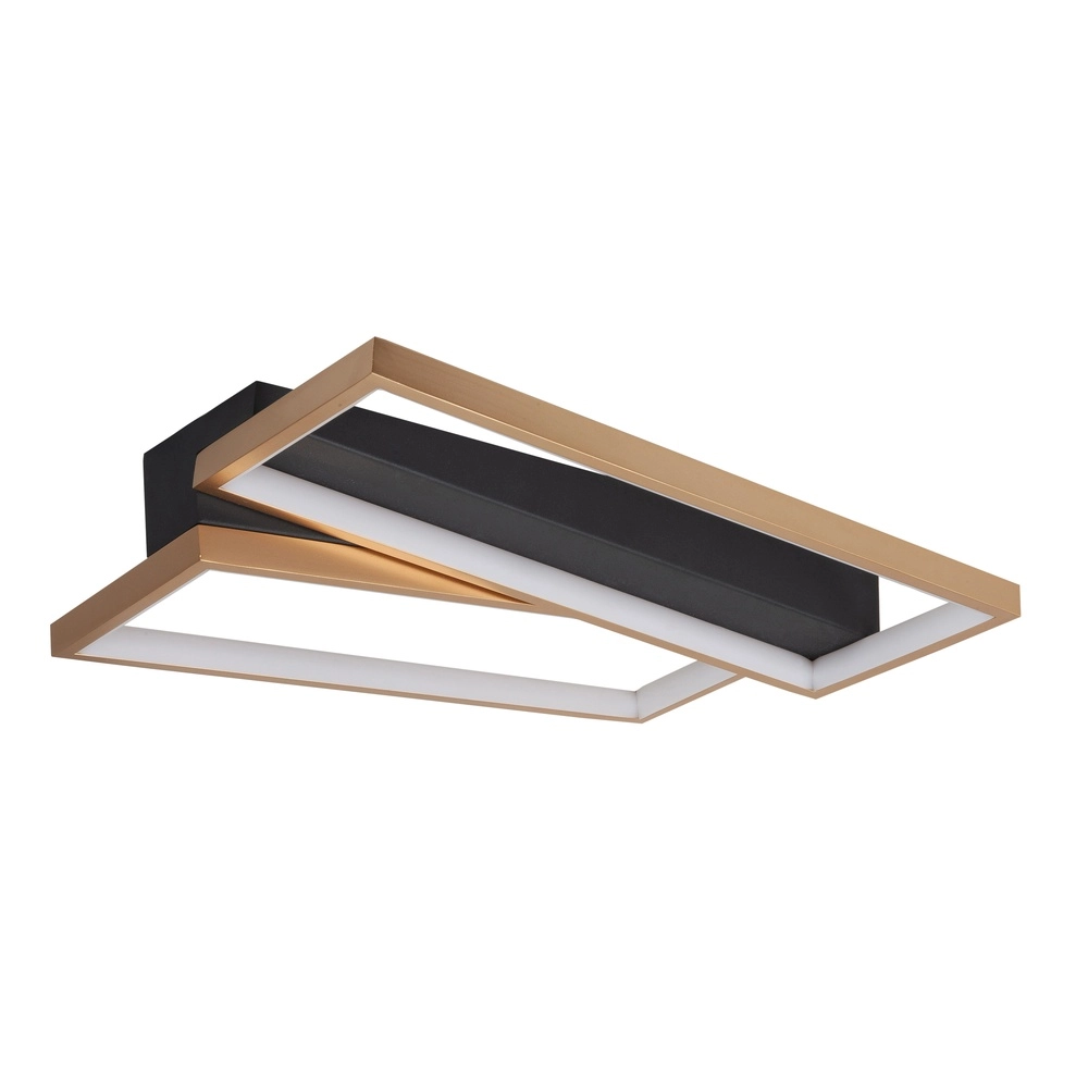Plafonnier design Helios noir avec or Plafonnier design Helios noir avec or