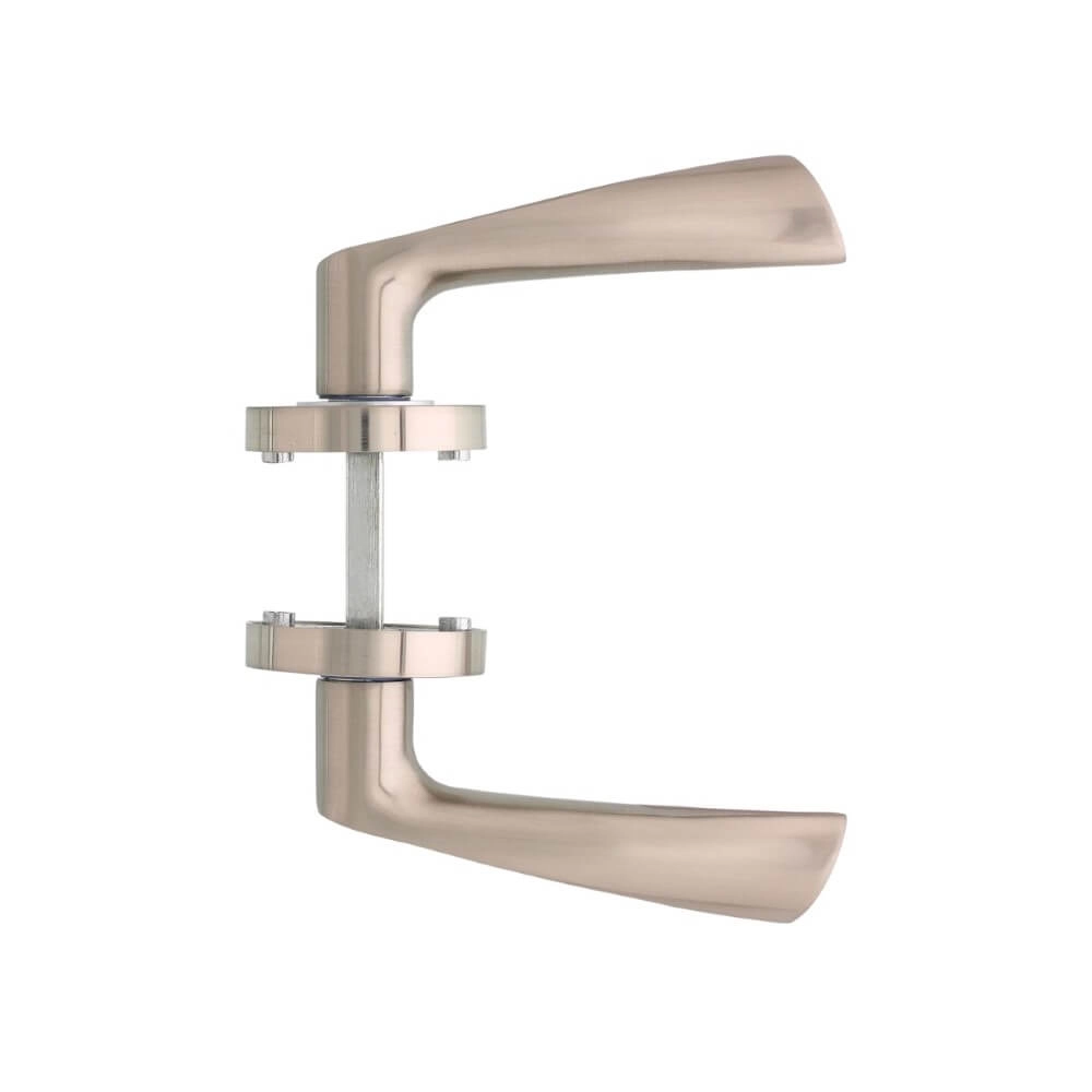 Poignée de porte classique Giussy chrome sur rosace Intersteel 8714186144039