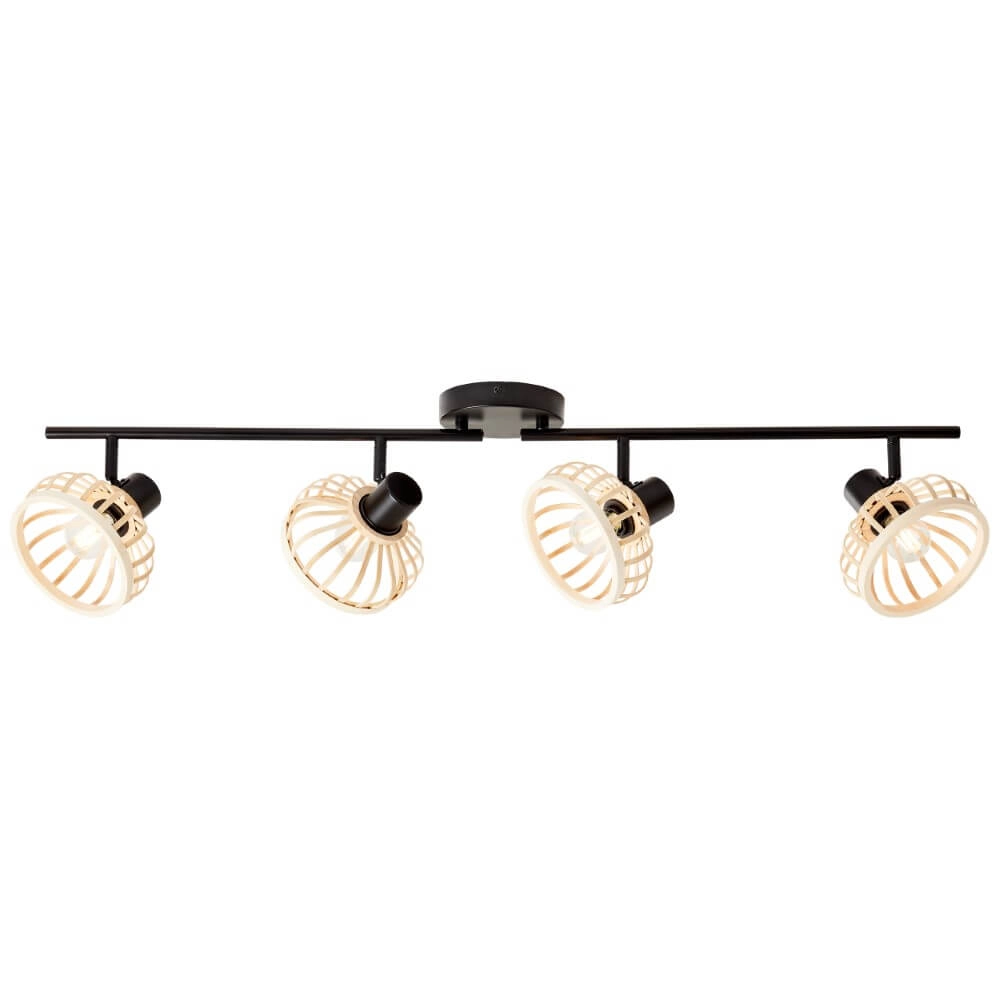 Plafonnier en bois Norah 4 lumières Plafonnier en bois Norah 4 lumières