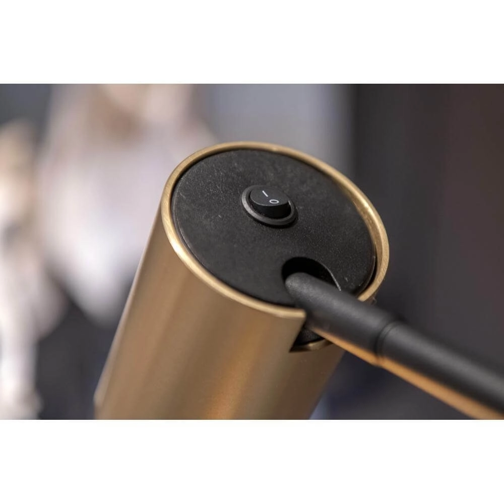 Lampe de table design Megano noir avec or Artdelight 8720701100640