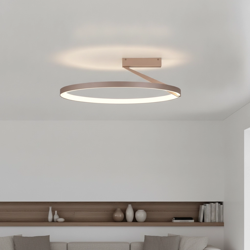 Plafonnier design Tilia Brun moka