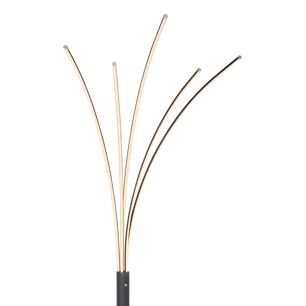 Lampadaire moderne Bizzy Noir Globo 9007371396467