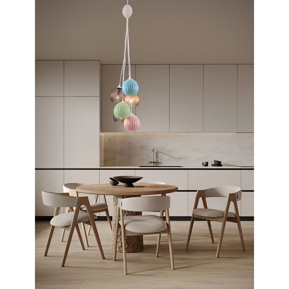 Suspension colorée Meline 6 lumières Lyora 5212017473998
