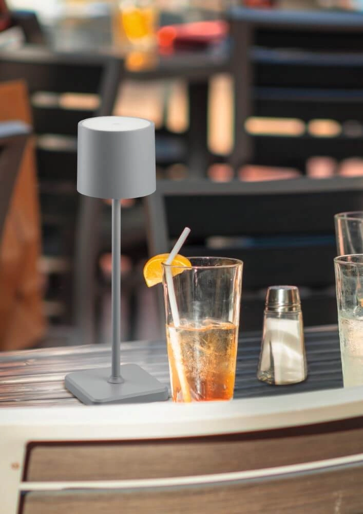 Lampe de table rechargeable Fernandez gris dehors Trio 4017807564341