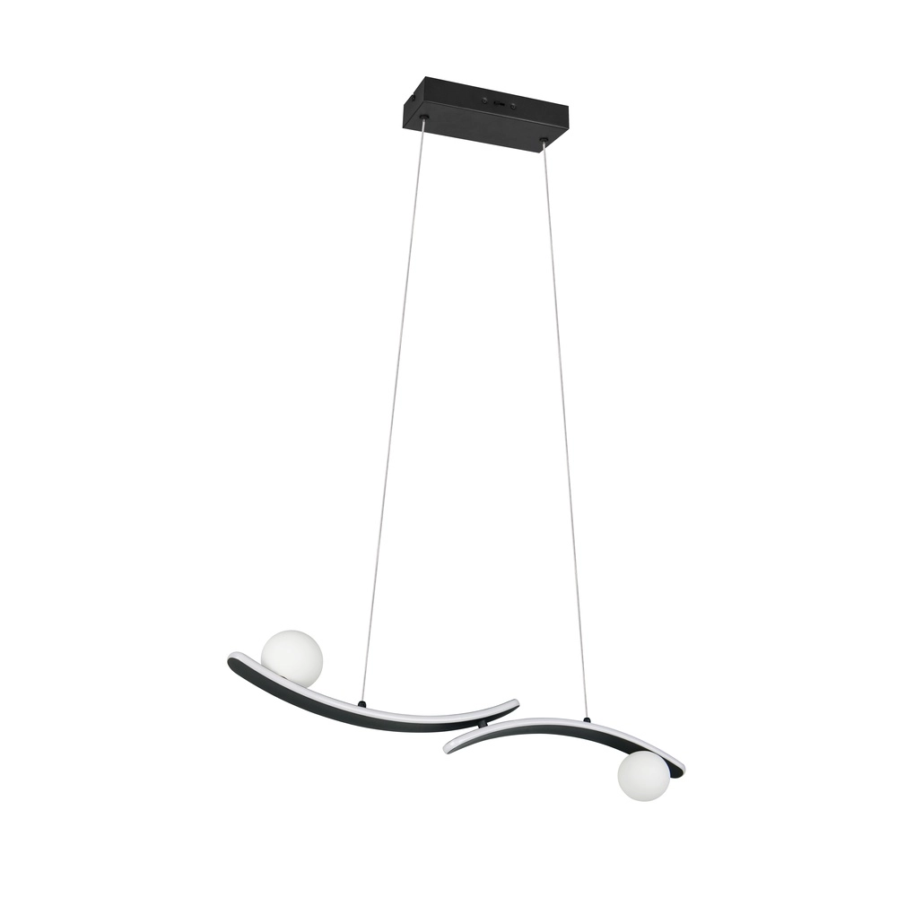 Lampe pendante de conception Napoli Noir Trio 4017807683462