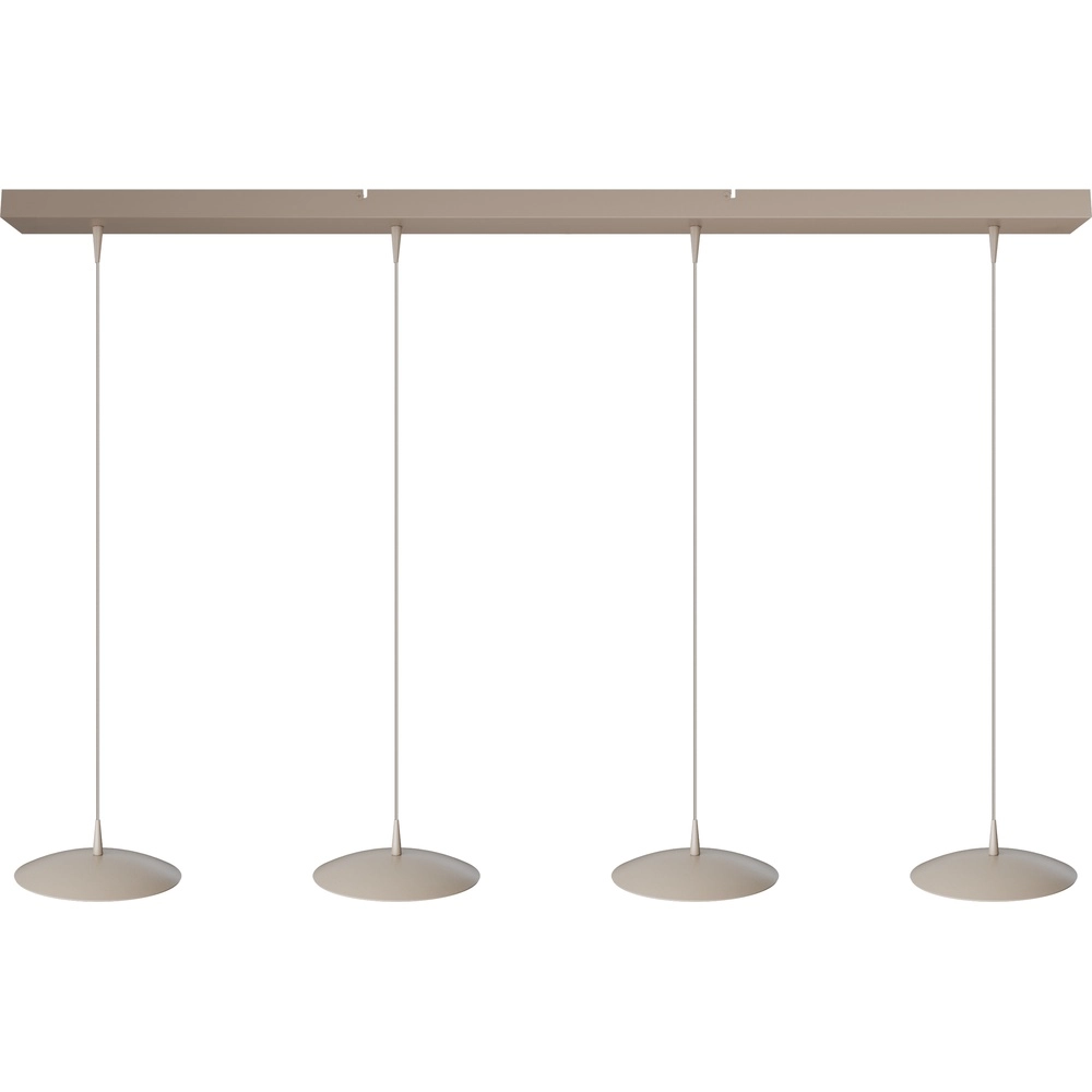 Lampe suspendue à 4 lumières Scala 130cm beige terra Ø 20cm