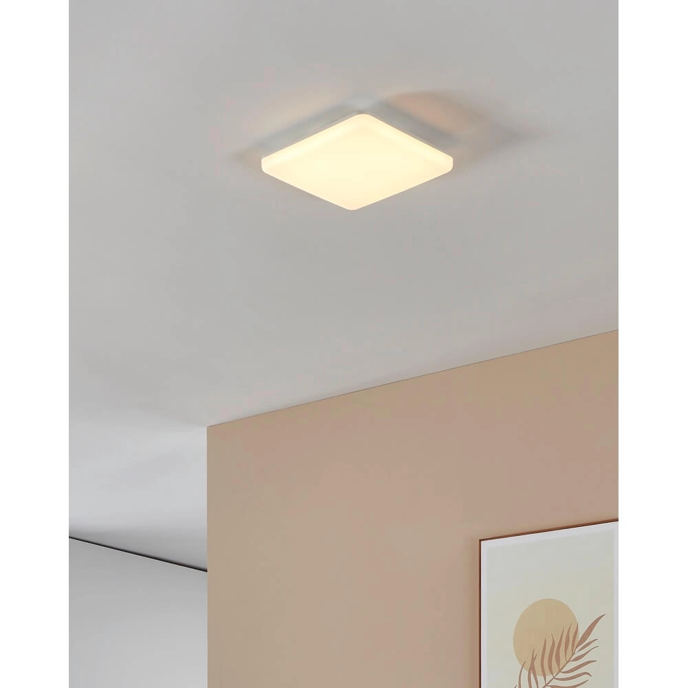 Plafonnier carré Castagneto 26 x 26cm blanc Eglo 9008606313228