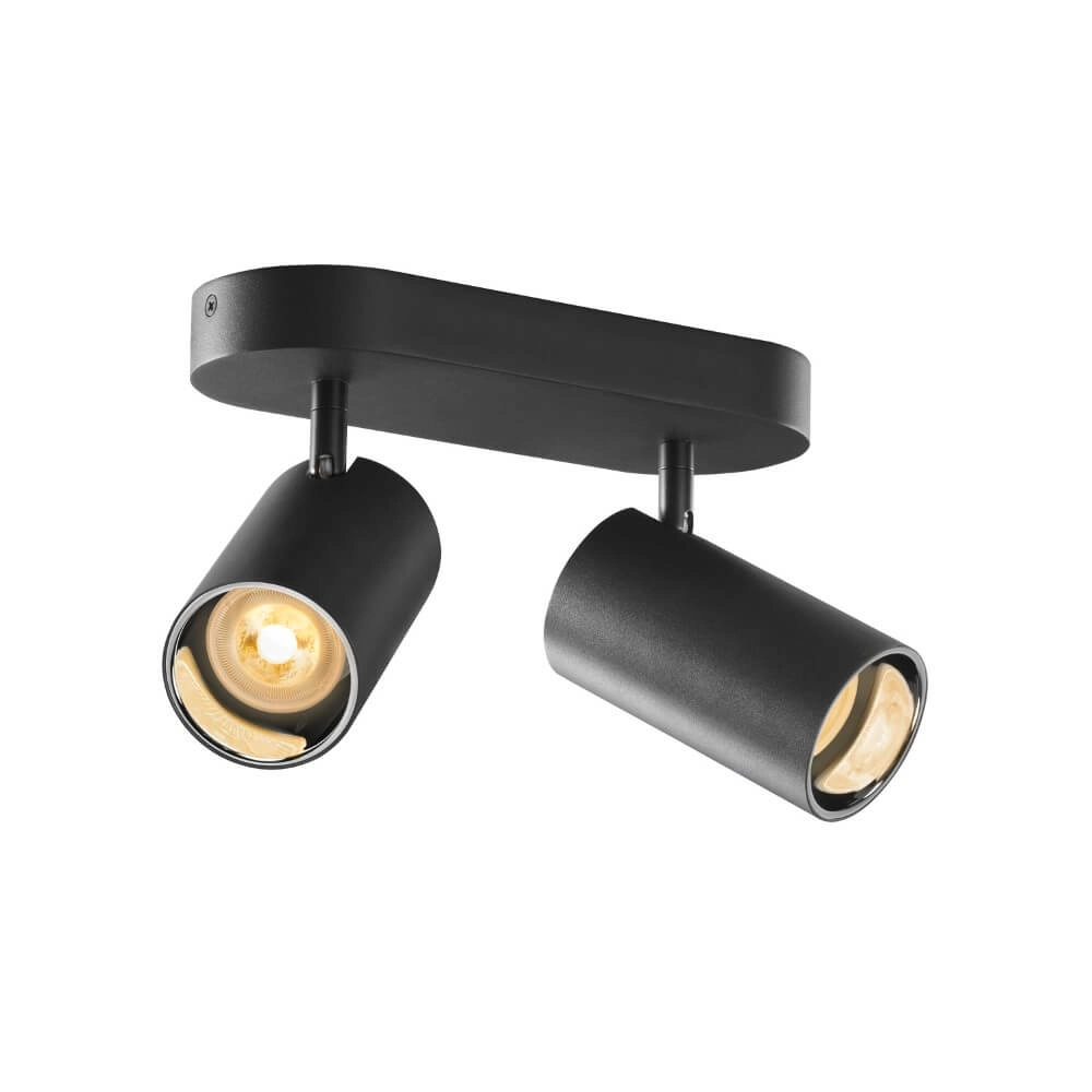 Spot en saillie 2 lumières Asto Tube noir - 2x GU10 SLV 4024163266154