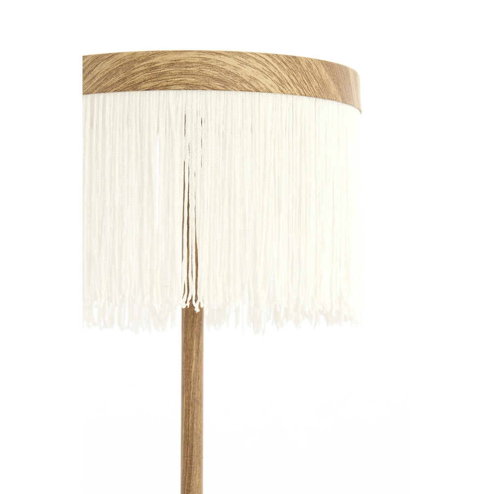 Lampe de table rechargeable Diny Aspect bois avec du blanc Light & Living 8717807816360