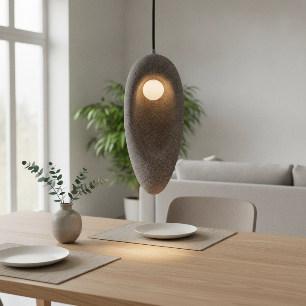 Suspension naturelle Tempus gris 48cm