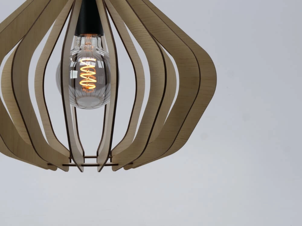 Lampe suspendue en bois Velasco Ø 38 cm Eglo 9008606224050