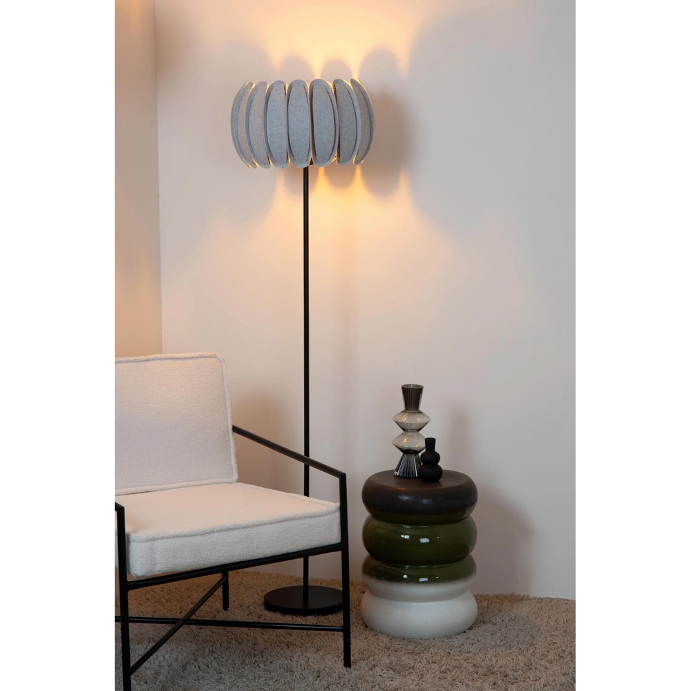Lampe de pied Spencer gris Lucide 5411212343758