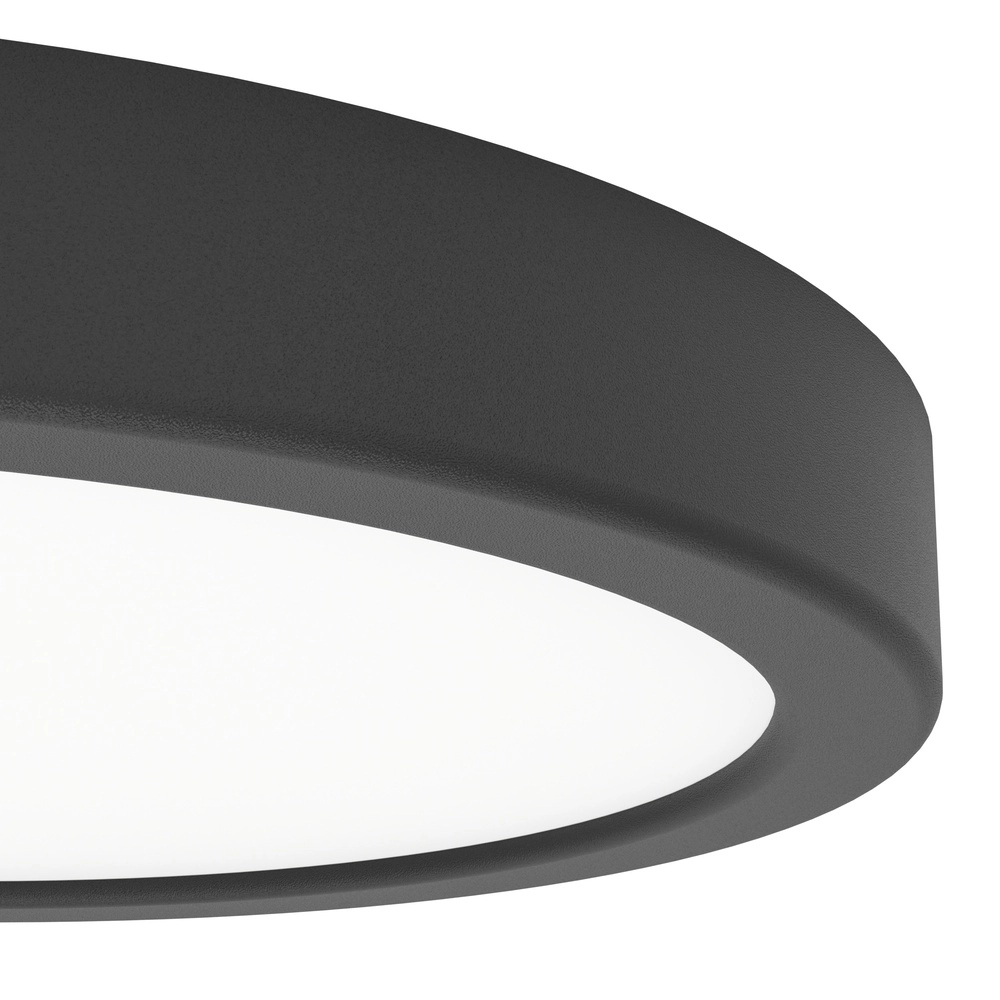 Lumière LED de plafond Fueva 6 rond - noir - Ø 21,1cm Eglo 9008606330072
